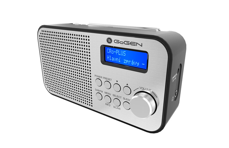 Radio GoGEN Dab+ DAB 300 srebrn Gogdab300N