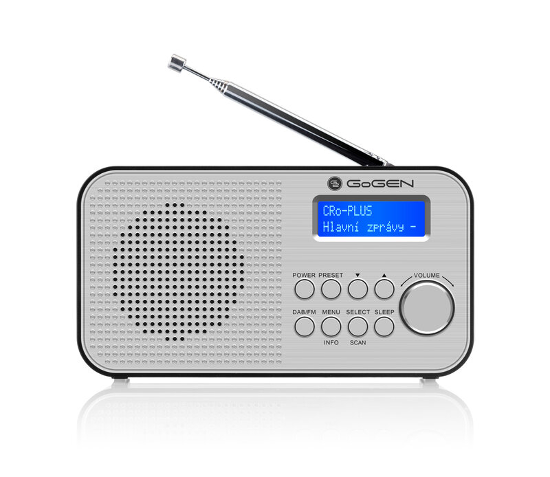 Radio GoGEN Dab+ DAB 300 srebrn Gogdab300N