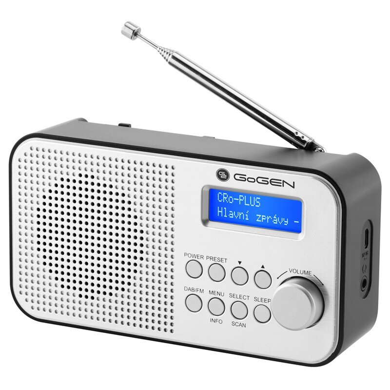 Radio GoGEN Dab+ DAB 300 srebrn Gogdab300N