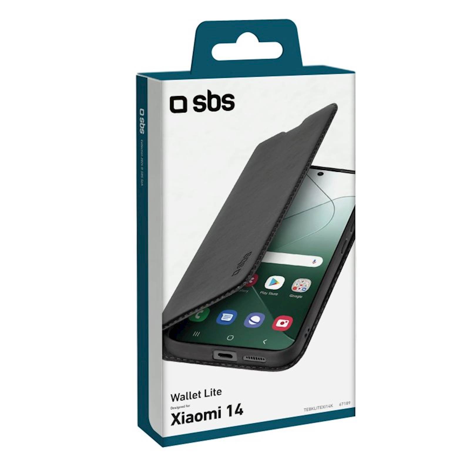 Ovitek SBS Torbica Wallet Lite Xiaomi 14 črna