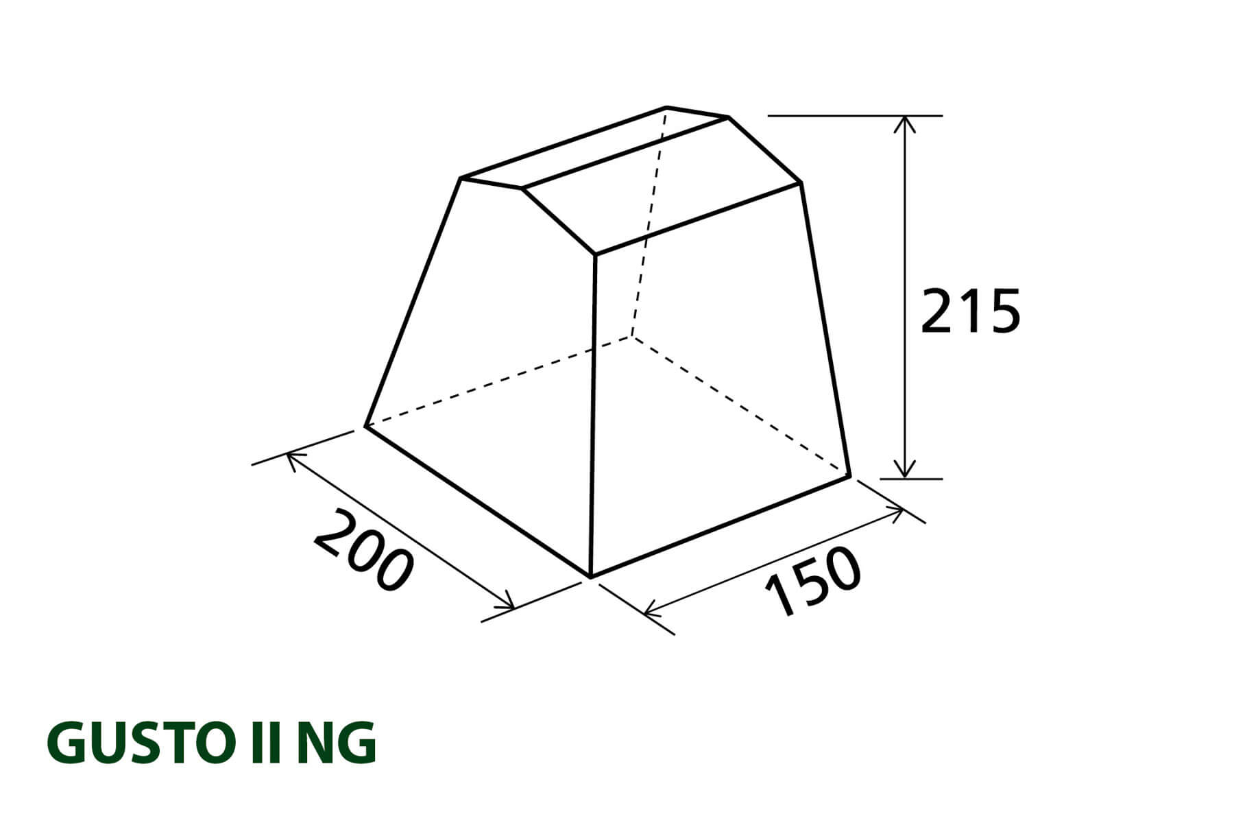 Kuhinjski šotor Brunner Gusto II 150x200 0425996N.c30 moder