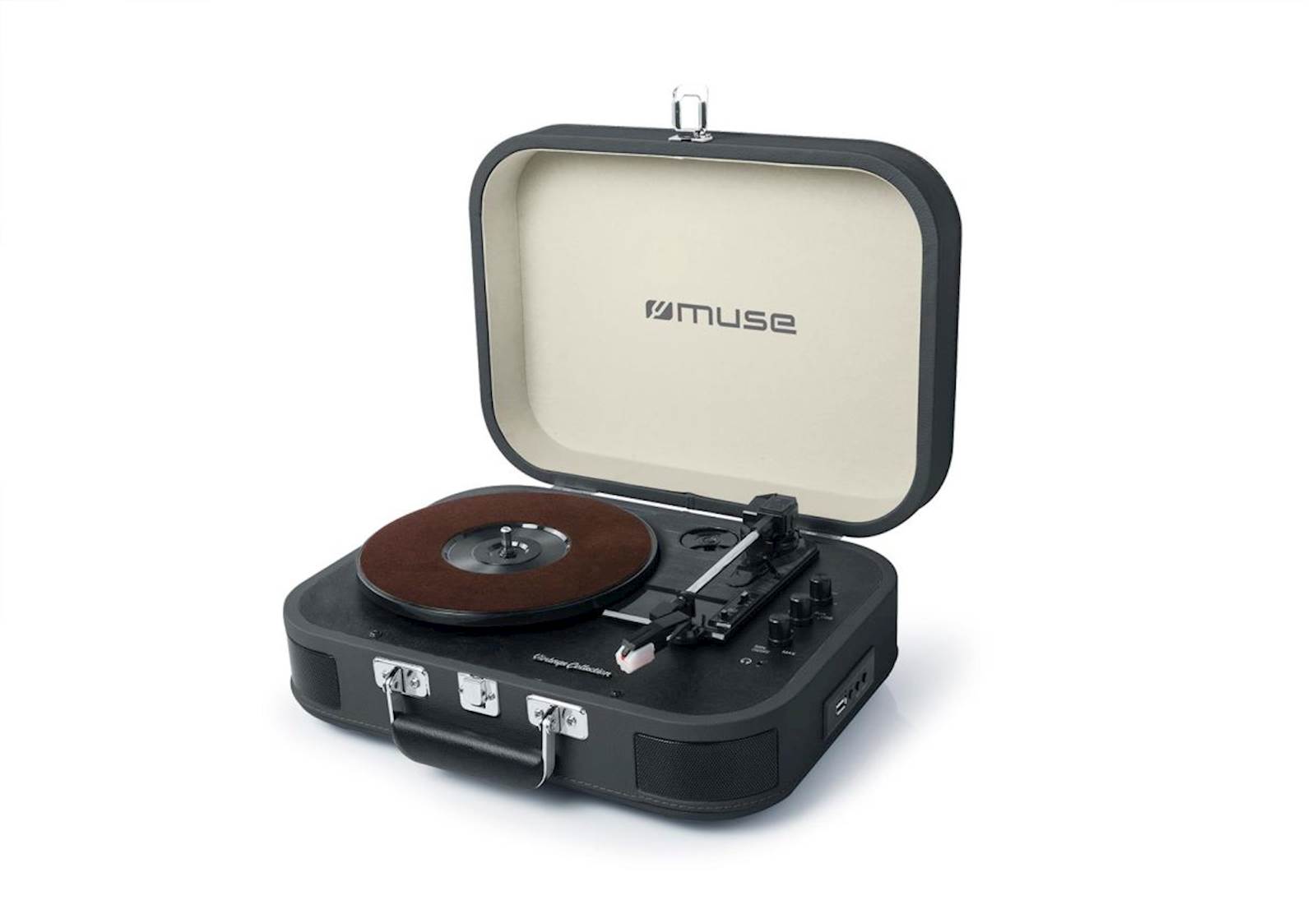 Muse gramofon MT-201 DG črna
