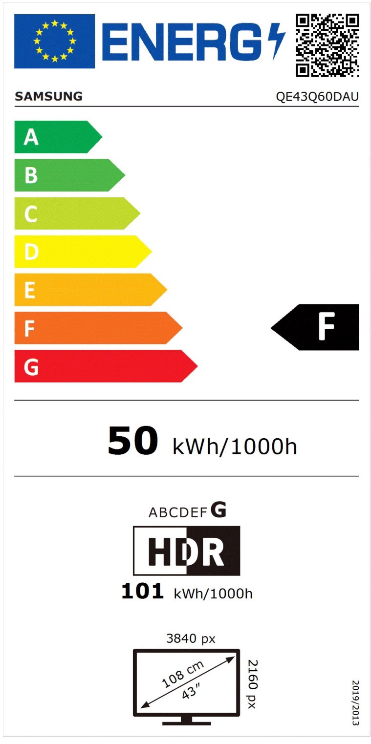 4K TV Samsung QE43Q60DAUXXH 43"