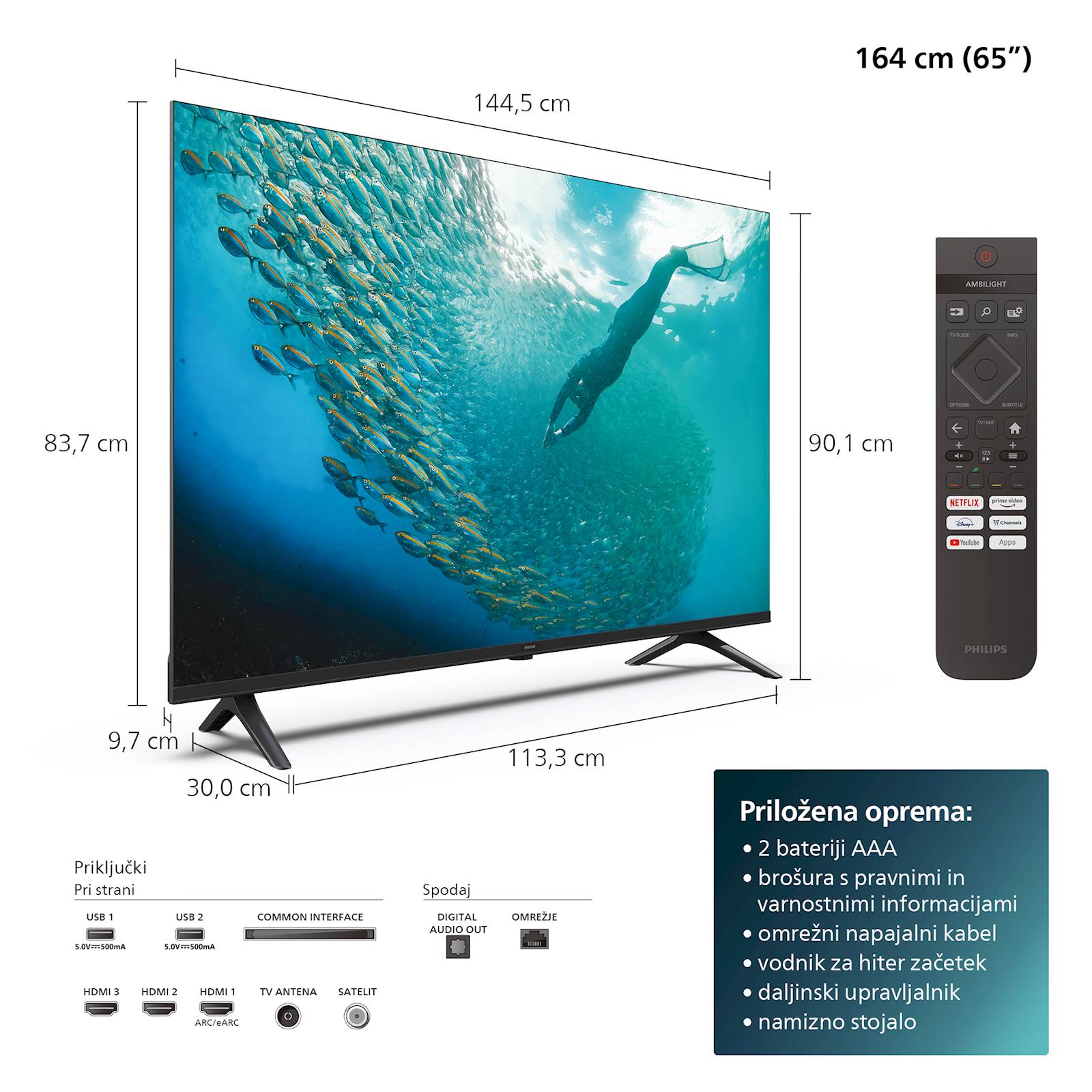4K TV Philips 65PUS7009 65"