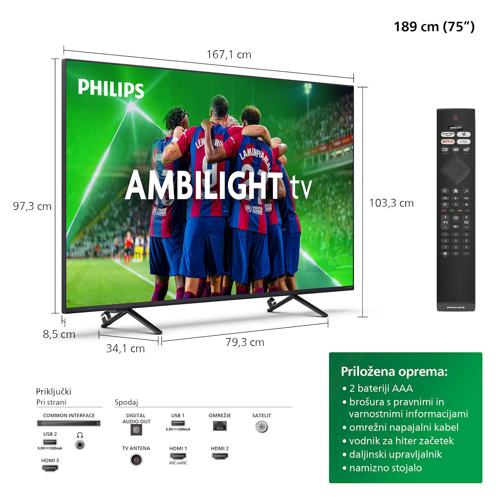 4K TV Philips 75PUS8319 75"