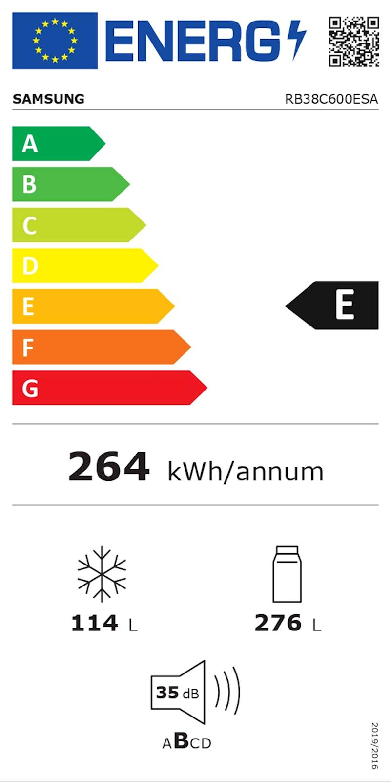 Hladilnik Samsung RB38C600ESA/EF