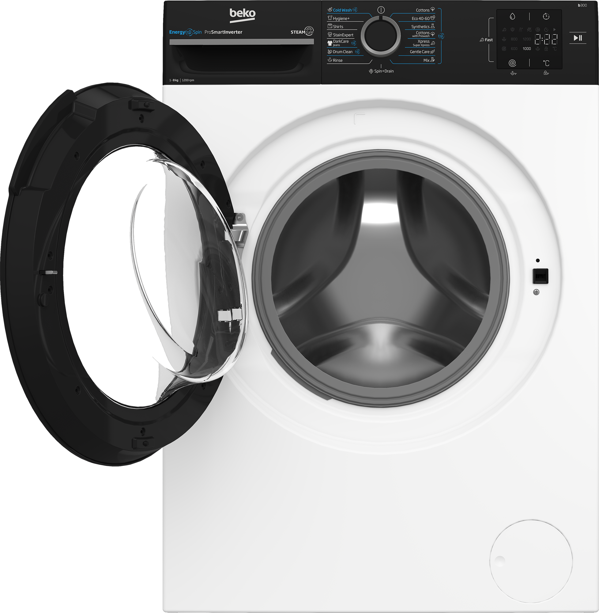 Prostostoječi pralni stroj BEKO BM3WFSU38213WPBB