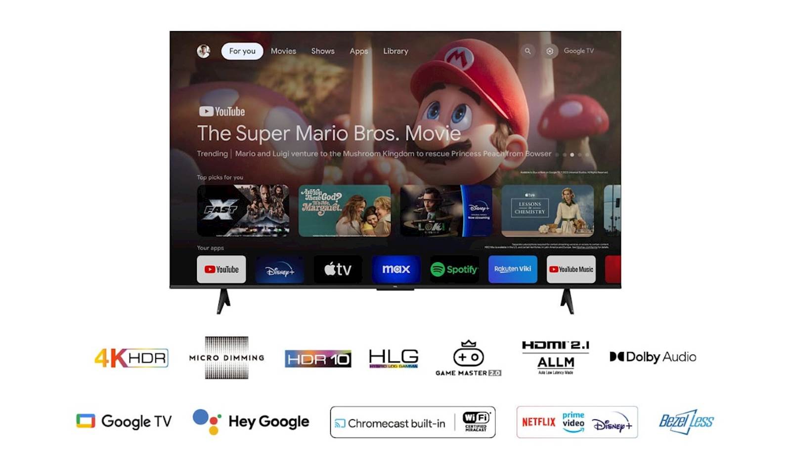 4K TV TCL 75P69B 75"