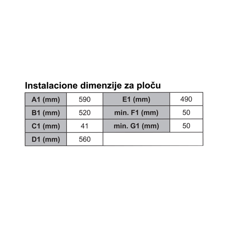 VOX vgradni set kuhalna plošča in pečica SET 2110 400 B