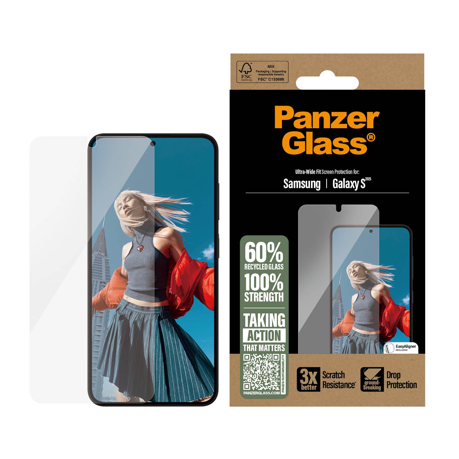 Zaščitno steklo Panzerglass Samsung Galaxy S25