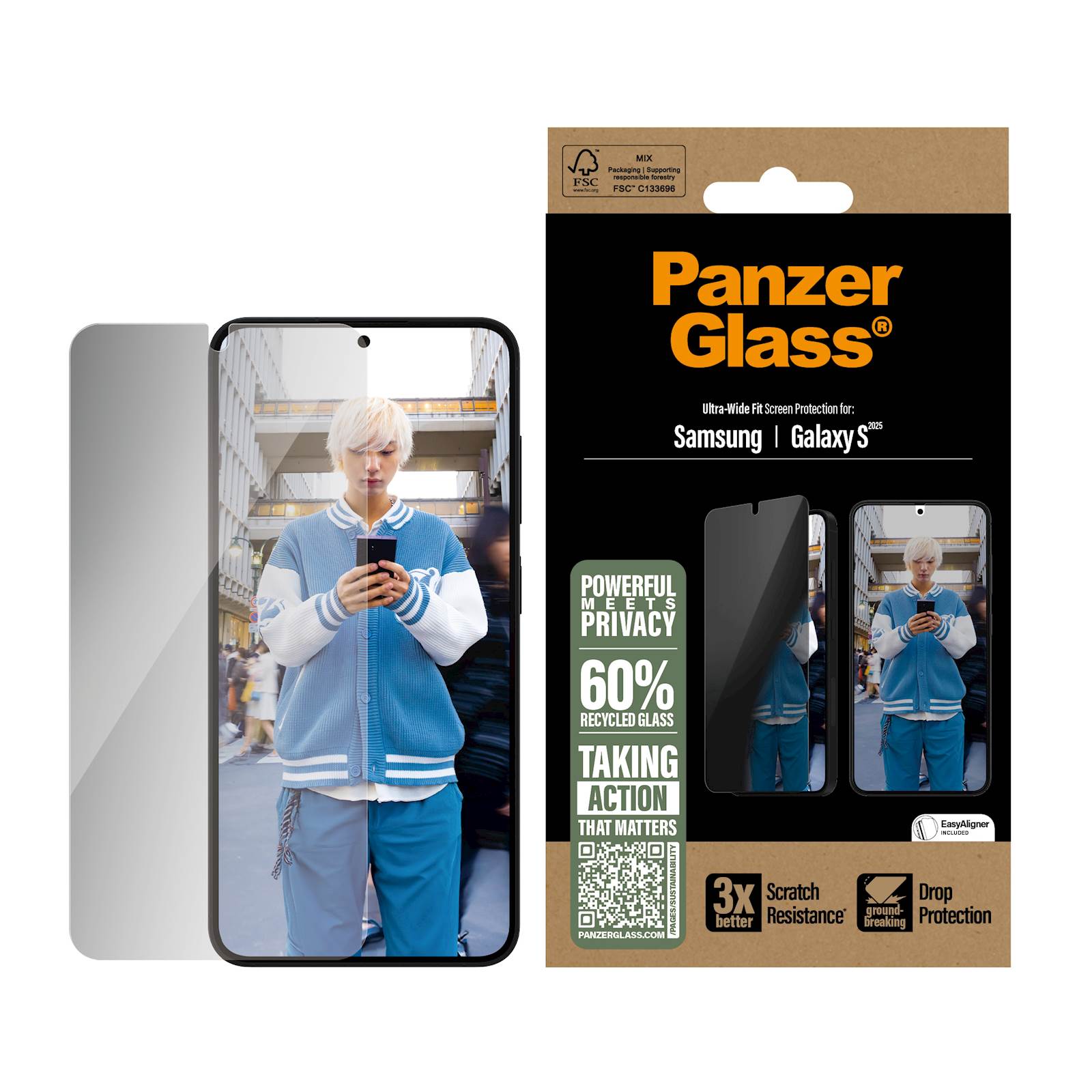 Zaščitno steklo Panzerglass Samsung Galaxy S25