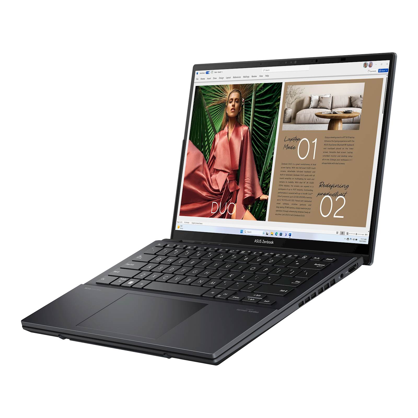 Prenosni računalnik Asus Zenbook Duo 14 OLED UX8406 Intel Core Ultra 7 Intel Arc Graphics 32GB 31.35x1.90x21.79cm
