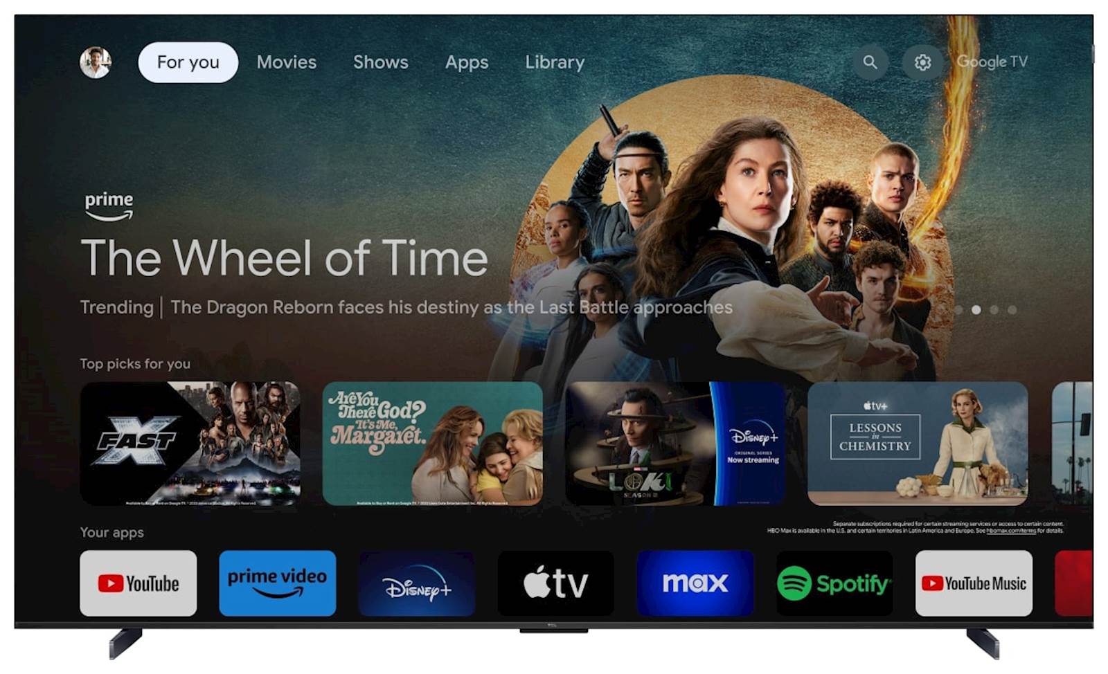 4K TV TCL 98C655