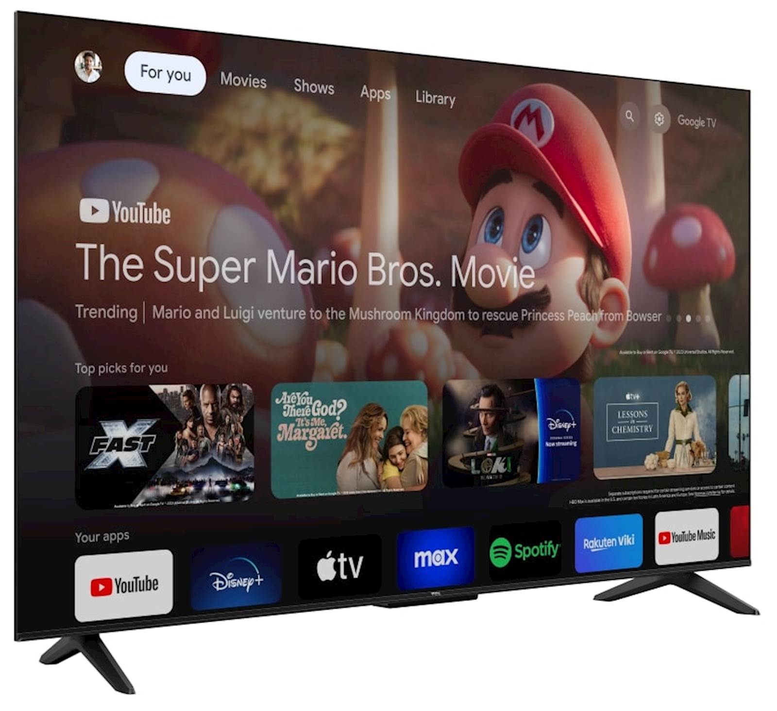 4K TV TCL 55V6B