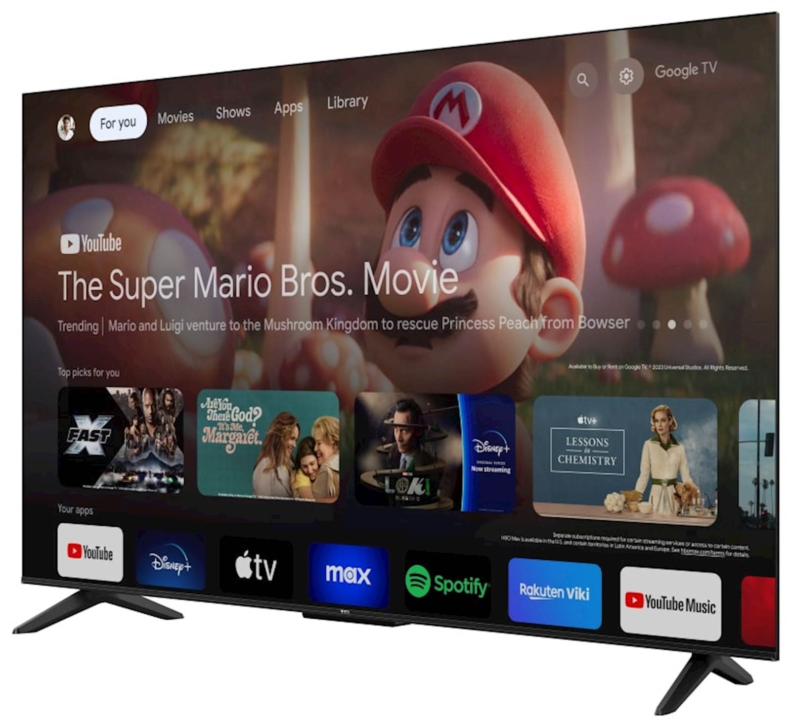 4K TV TCL 55V6B