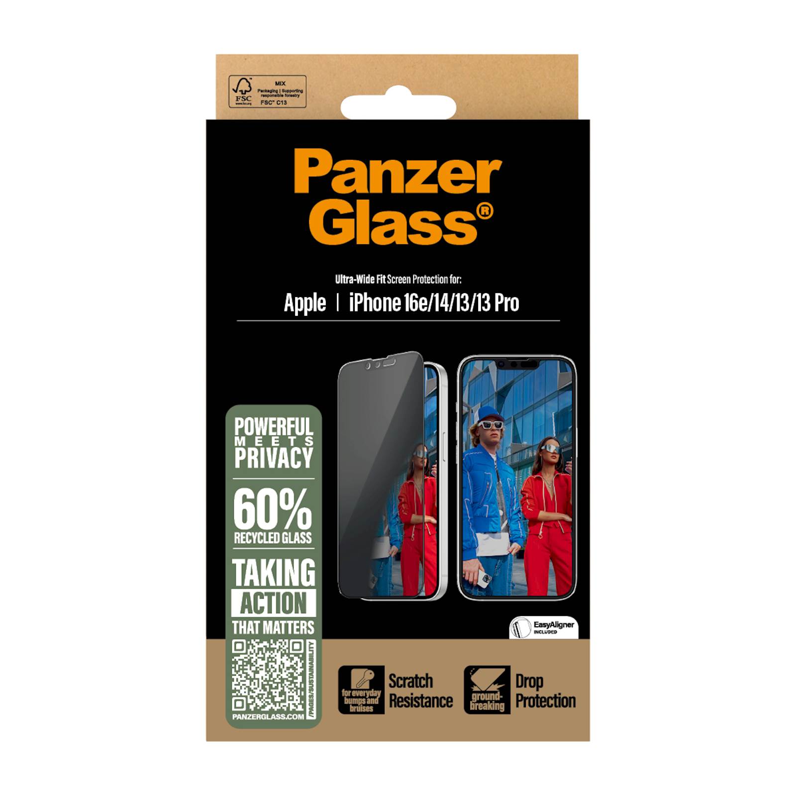 Zaščitno steklo Panzerglass za Apple iPhone 16e/14/13/13 Pro