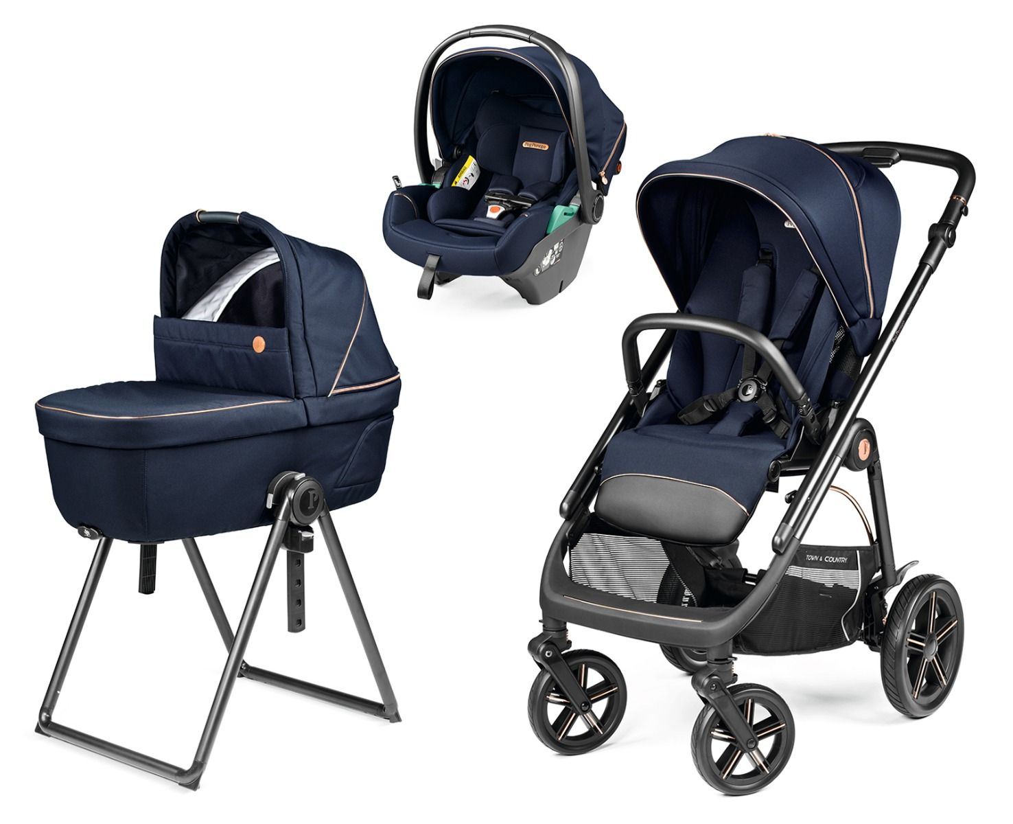 Peg Perego voziček Veloce Lounge Belvedere Blue Shine