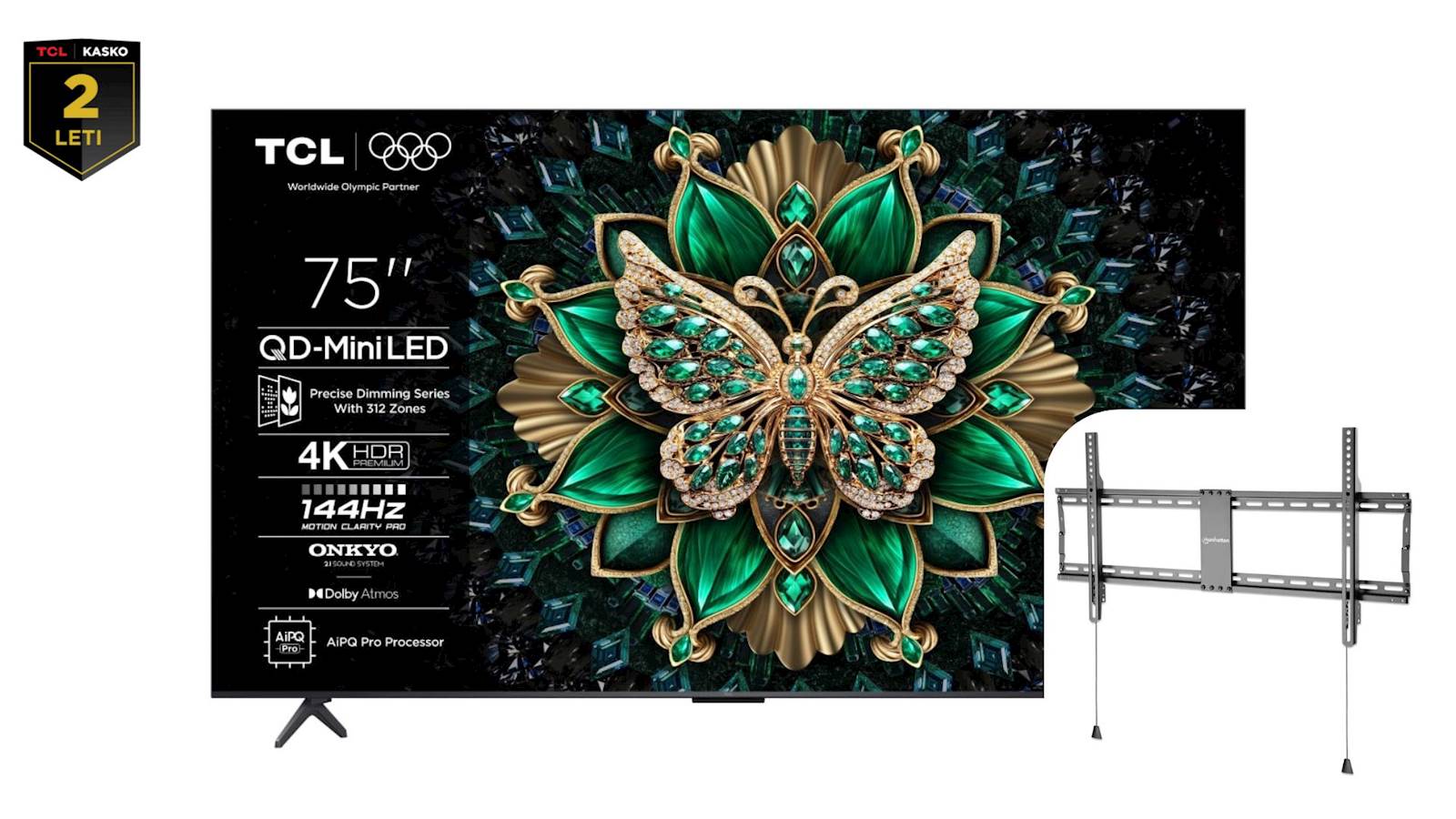 4K TV TCL 75C61 + nosilec