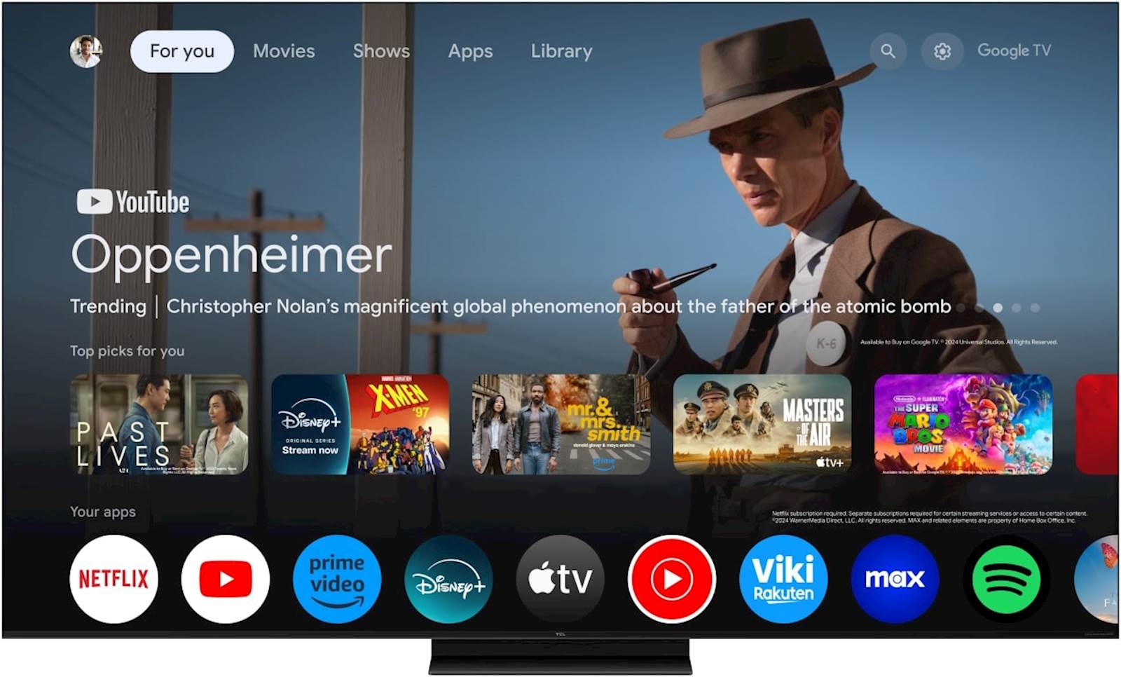 4K TV TCL 55C71K