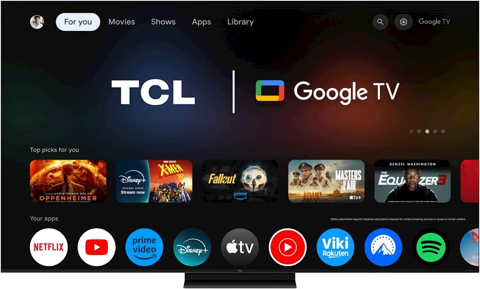 4K TV TCL 55C71K