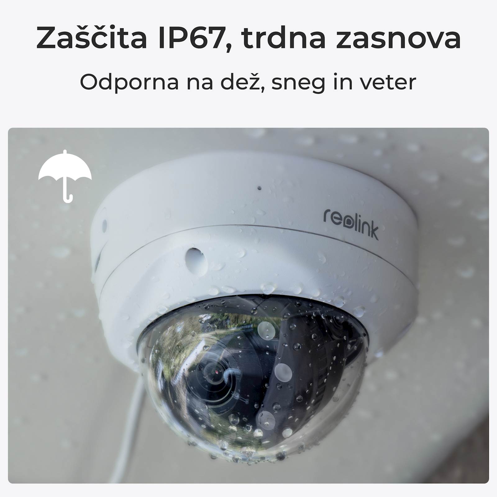 Reolink IP kamera serija P437 4K zunanja IK10 odporna 5x optični zoom POE