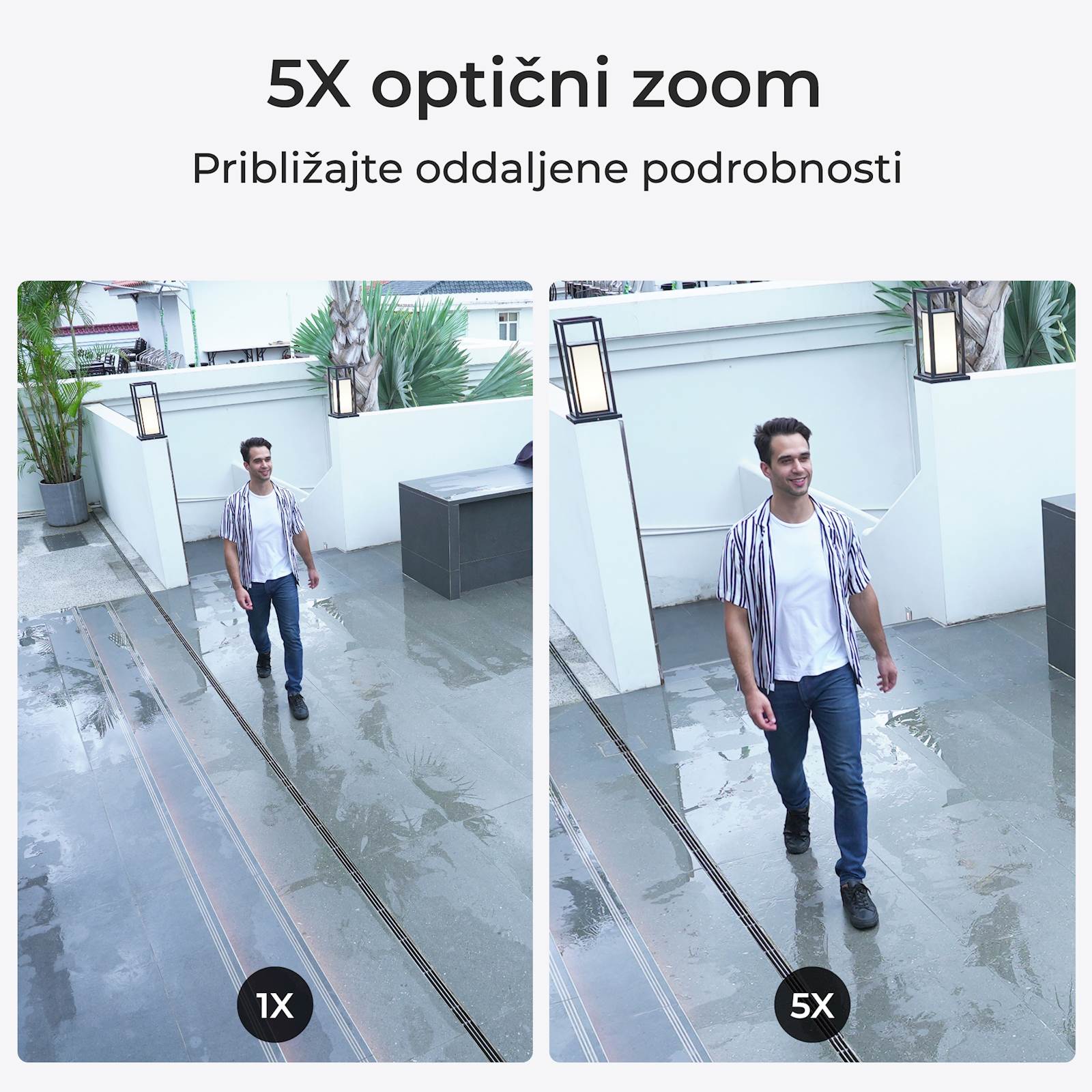 Reolink IP kamera serija P437 4K zunanja IK10 odporna 5x optični zoom POE