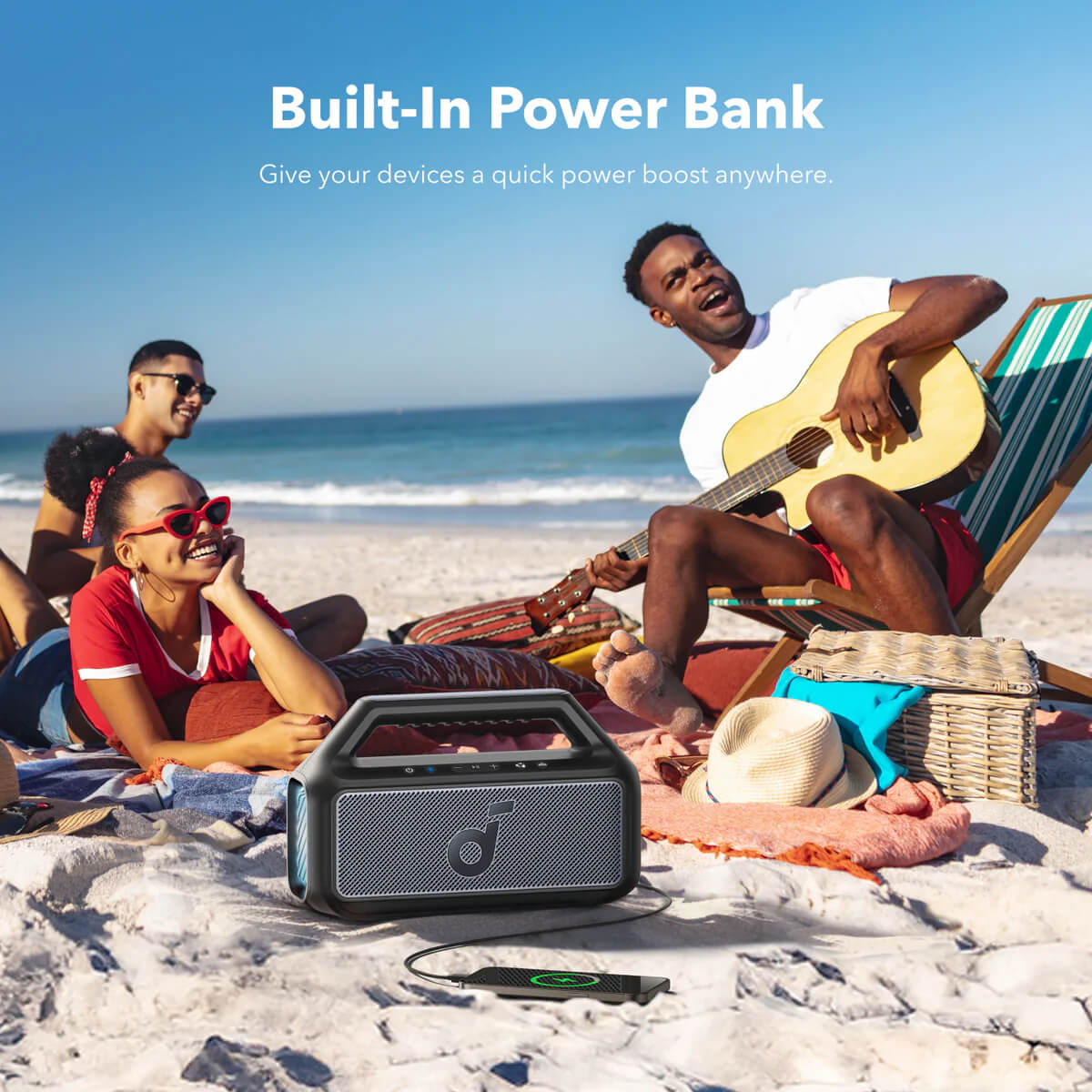 Anker prenosni bluetooth zvočnik Soundcore BOOM 2 črn