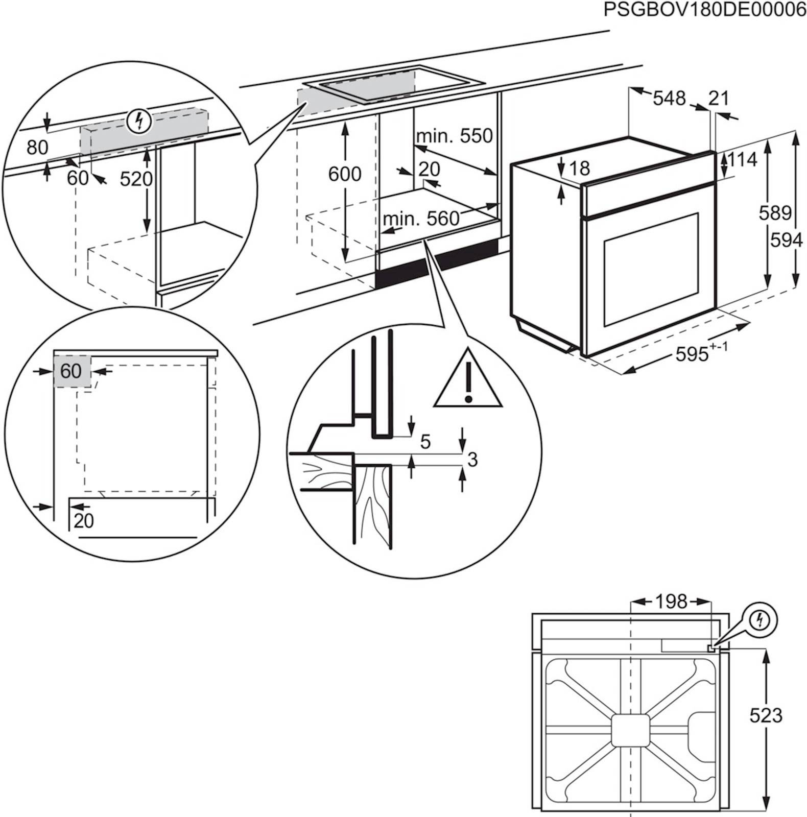 Vgradna pečica Electrolux EOD5C70X SteamBake