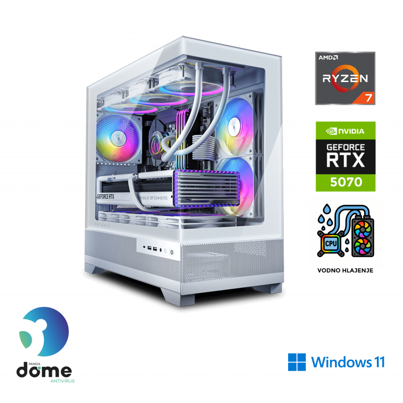 ANNI računalnik Gamer Extreme R7 5700X3D AMD Ryzen 5 Nvidia GeForce RTX 5070 32 GB
