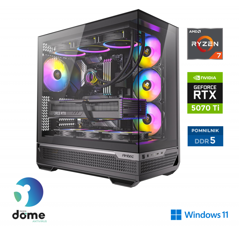 ANNI računalnik Gamer Elite R7 7800X3D RTX 5070 Ti 64 GB