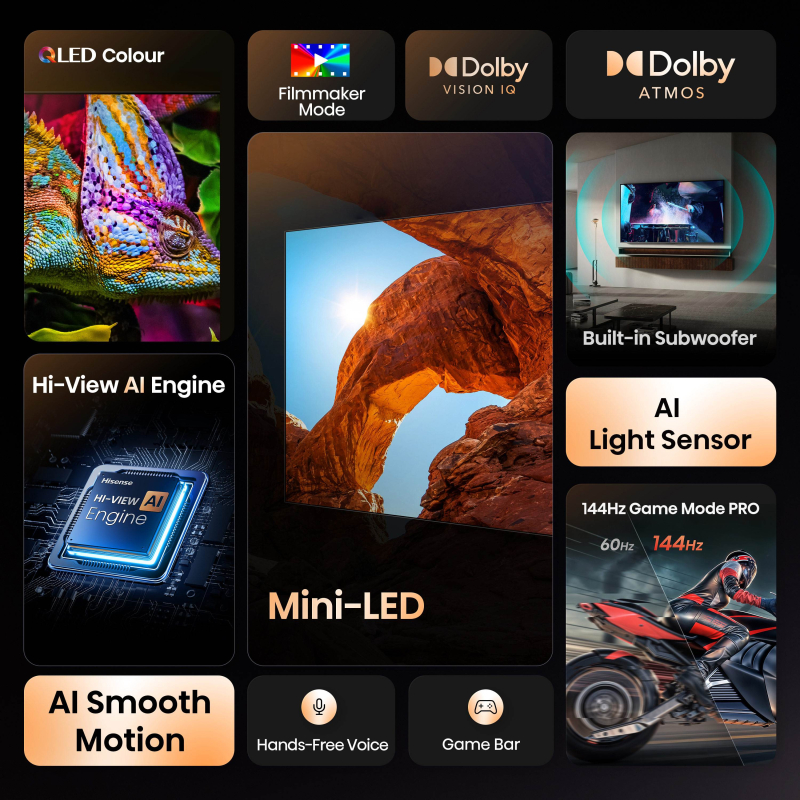 4K TV Hisense ULED Mini LED 85U7Q