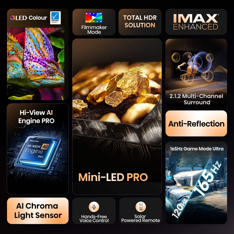 4K TV Hisense ULED Mini LED 65U7Q PRO 65"