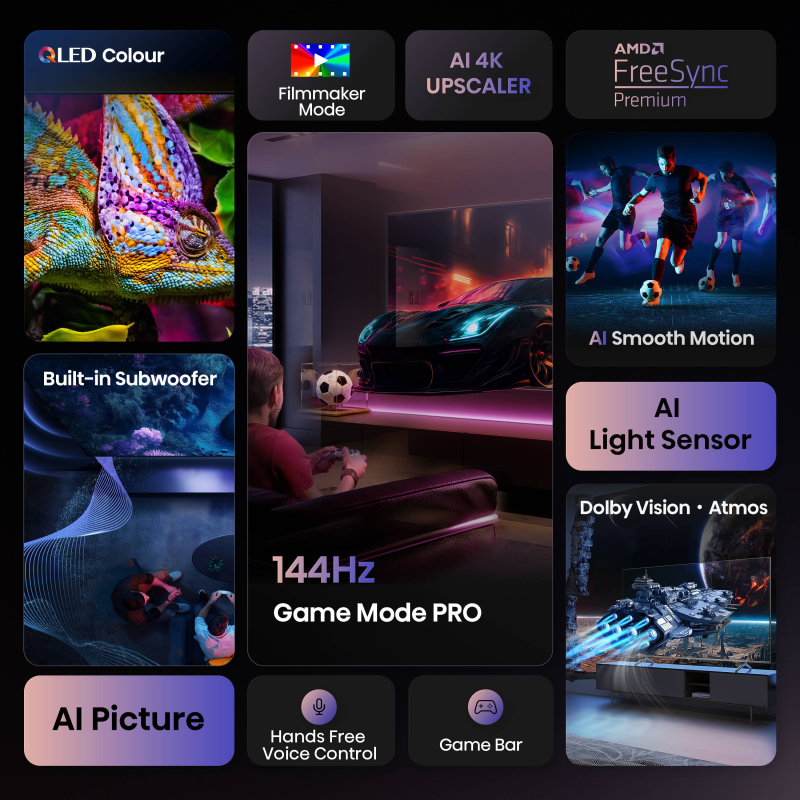 4K TV Hisense QLED UHD 100E7Q PRO