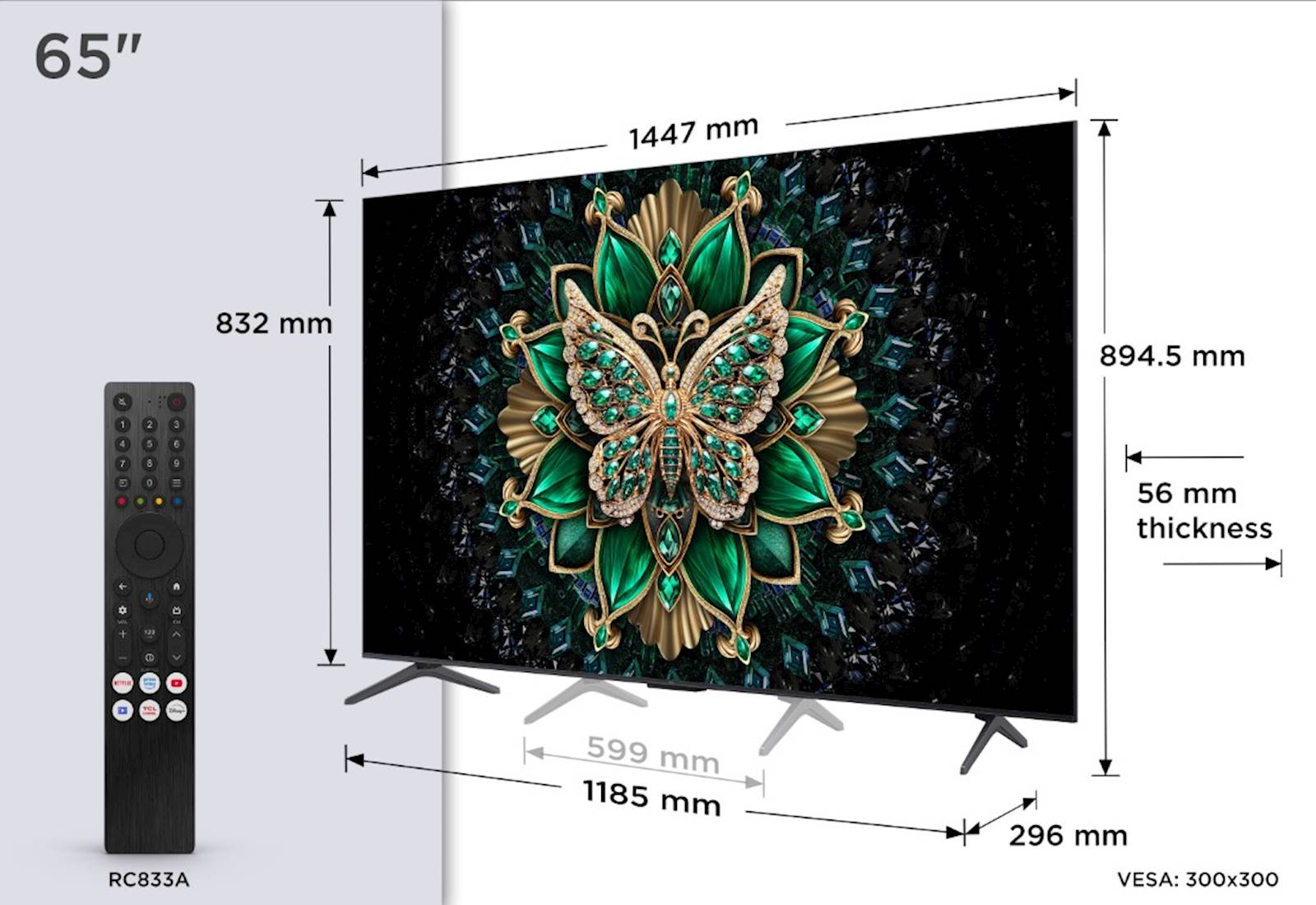4K TV TCL 65C61K
