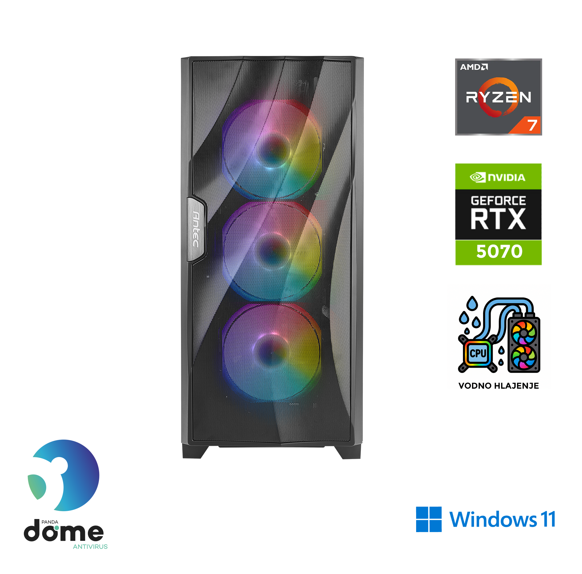 Anni računalnik Gamer Extreme AMD Ryzen 7 7700X RTX 5070 32 GB