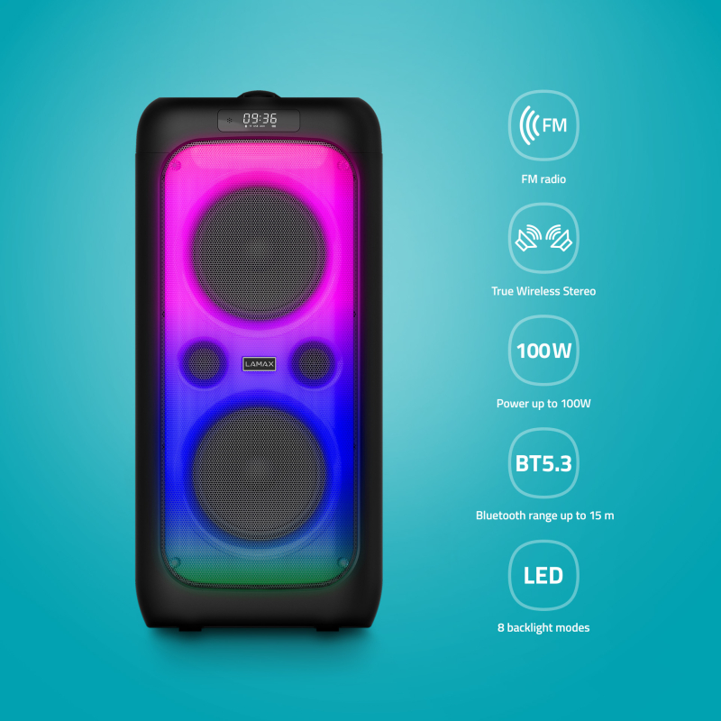 LAMAX zvočnik LXPSMPK1PSNBA črna