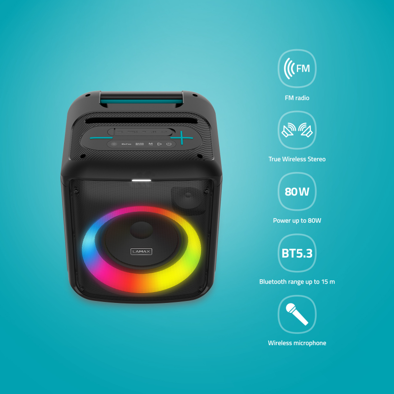 LAMAX zvočnik LXPSMPK1PYNBA črn