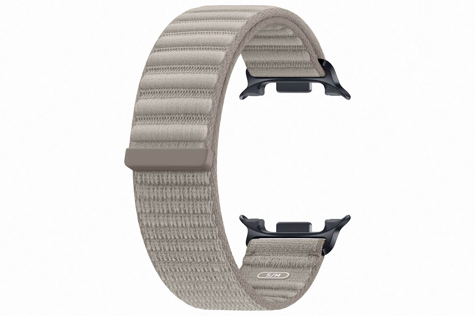 Tkan sivo rjav pašček za Samsung Galaxy Watch9 - velikost S/M