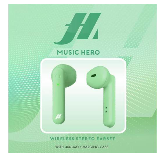 Slušalke SBS Twin Music Hero mint