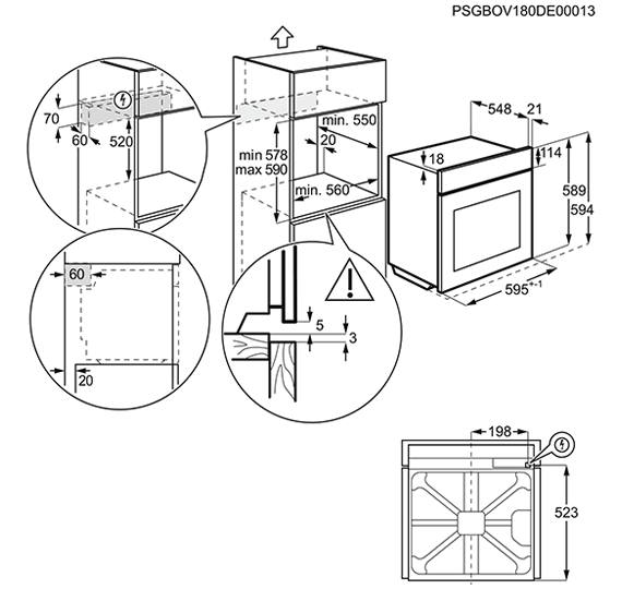 Vgradna pečica Electrolux EOF4P74X