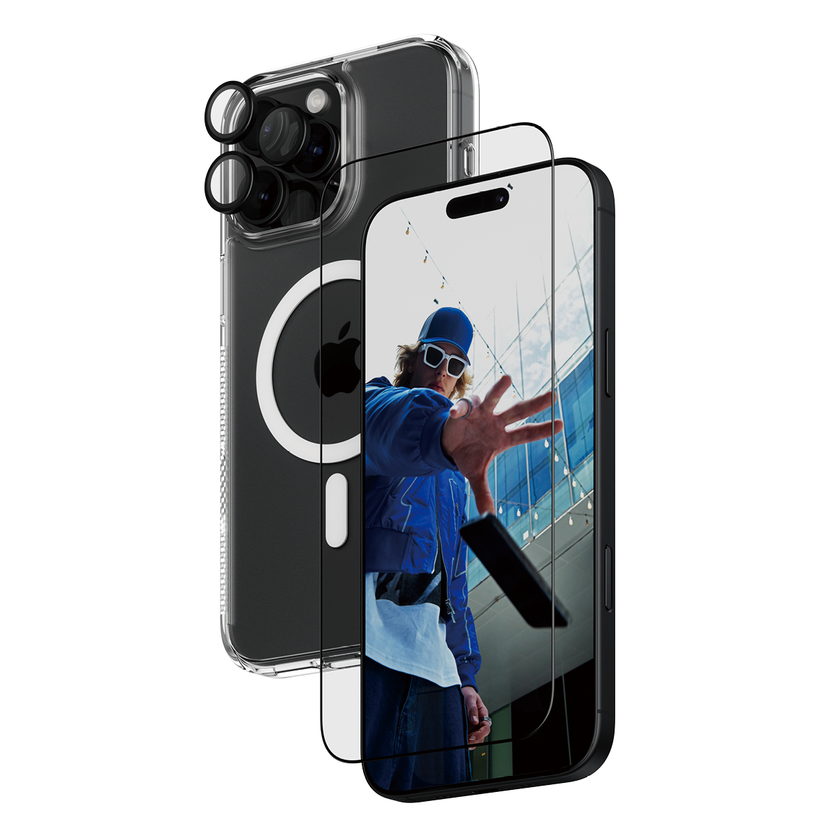 Zaščitni paket Apple iPhone 16 Pro Max črn