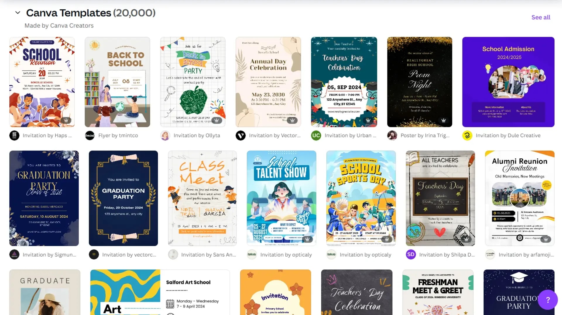 Canva vabilo